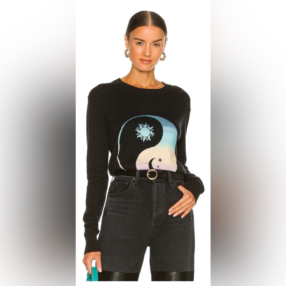 Spiritual Gangster Brooklyn Grephic Crewnec Sweater  Cashmere/Cotton